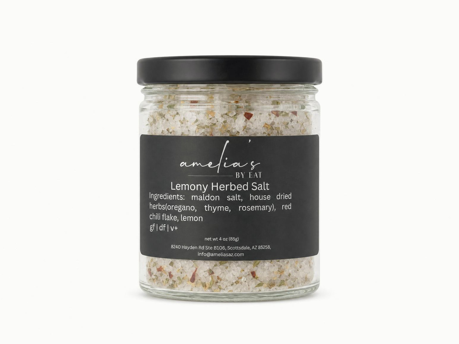Lemony Herbed Salt — The perfect blend of salt and hand-dried herbs to finish any dish.